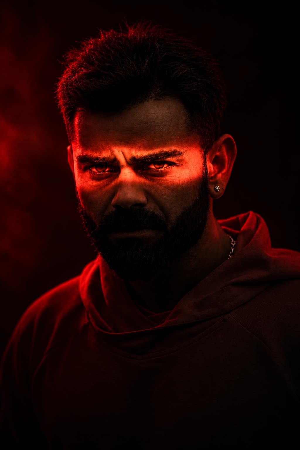 Ultra-Cinematic Red Silhouette Portrait Prompt |
