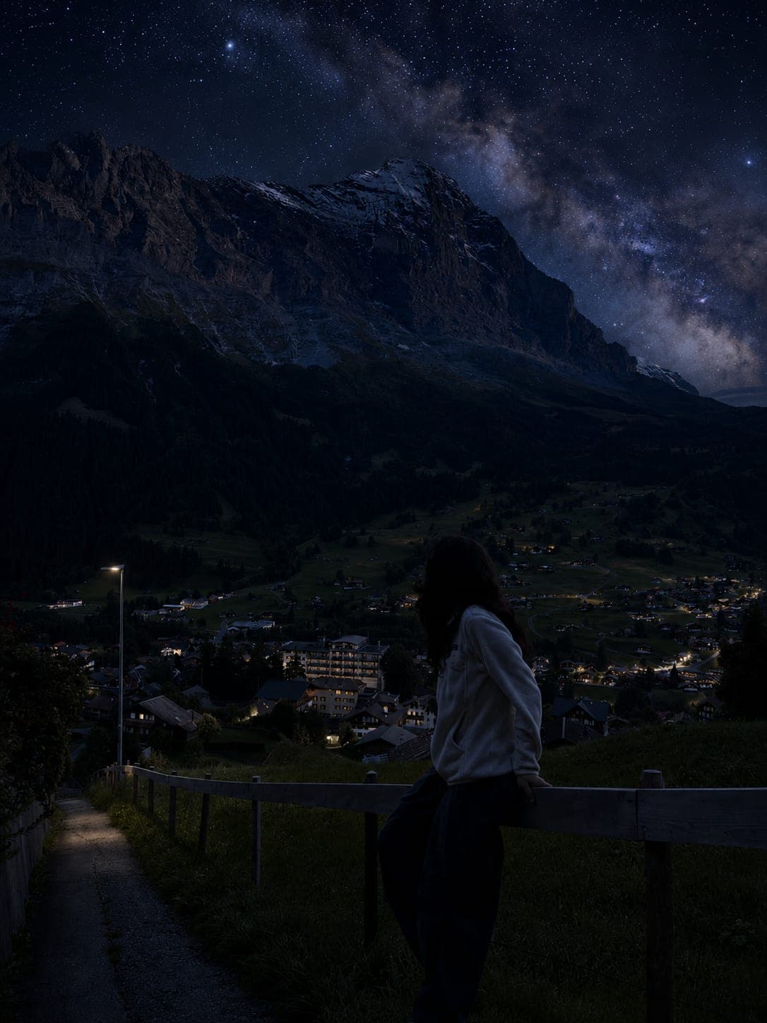 Cinematic Milky Way Night AI Photo Prompt