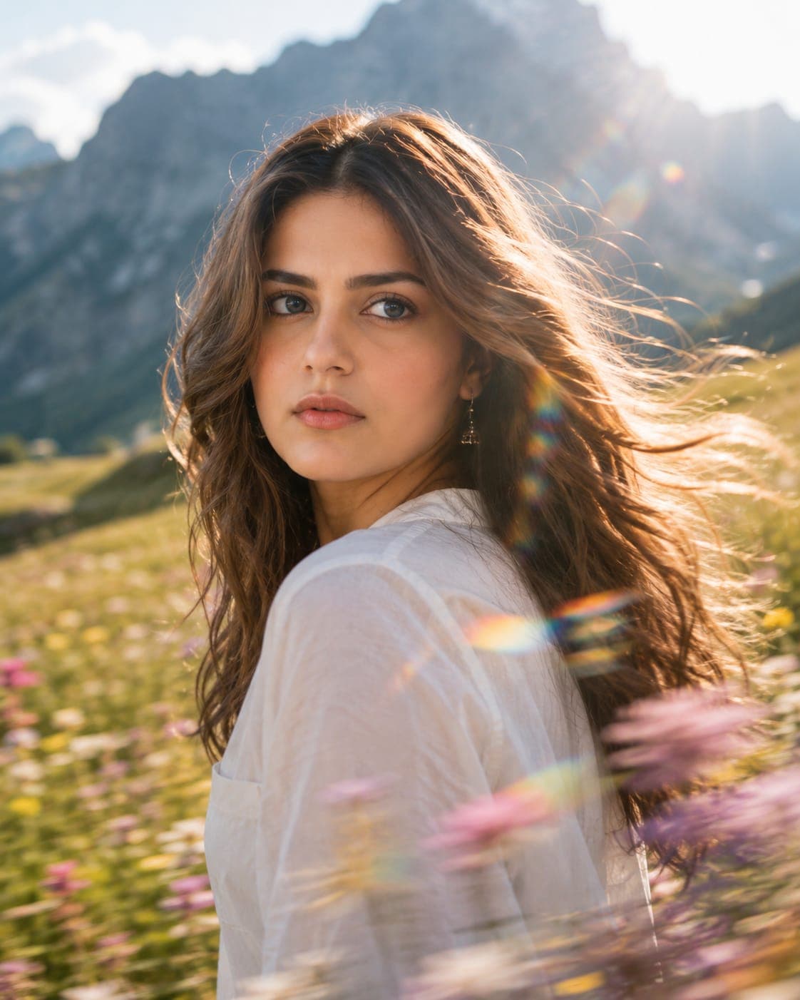 Golden Meadow — Cinematic AI Portrait
