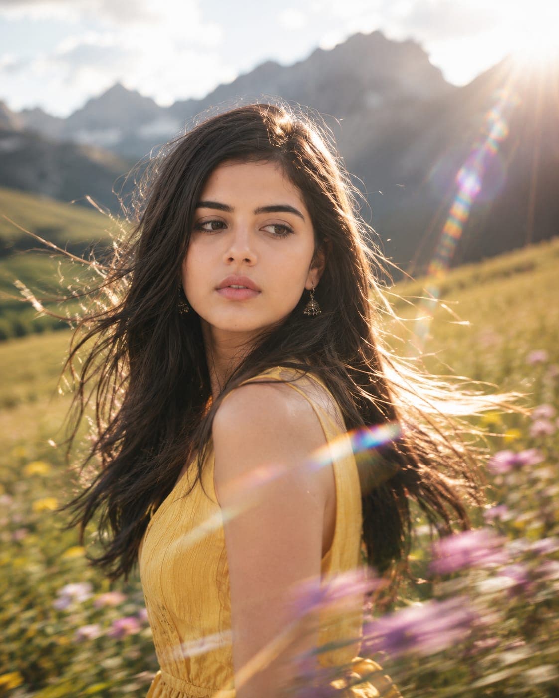 Golden Meadow — Cinematic AI Portrait