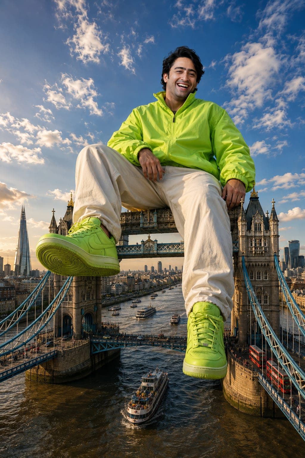 Giant in London — Tower Bridge Fashion Fantasy