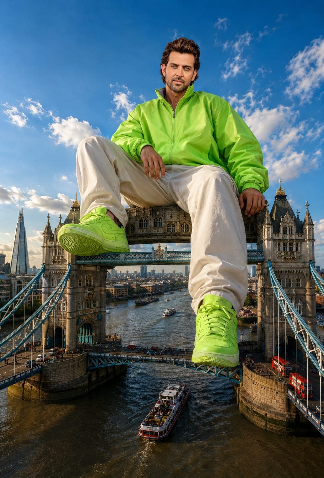 Giant in London — Tower Bridge Fashion Fantasy
